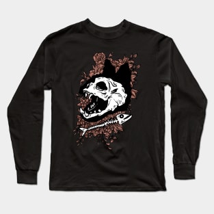 Cat Skull Long Sleeve T-Shirt